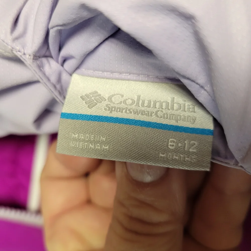 Columbia‎ Lilac & Purple Reversible Winter Coat Dize 6-12 Months